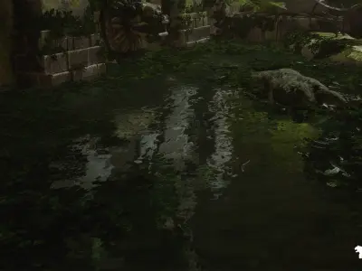 Mayan Ruins Environment Low-poly 3D model