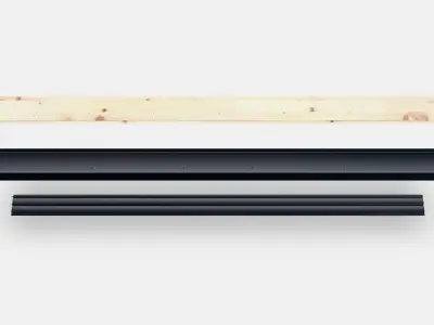 SKYTTA Rail for sliding door frame 2 Low-poly 3D model