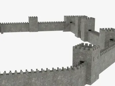 Medieval Castle Pack Low-poly 3D model