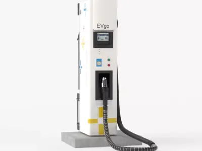 Electric Vehicle Charging Station EV GO Part 2 3D model
