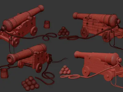 Ship Gun 3D model