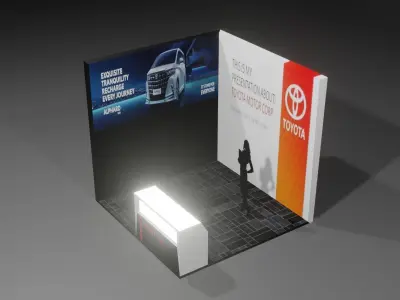 Presentation Stage Free low-poly 3D model