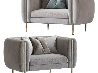 Private Label 2019 Barlow Armchair 3D model