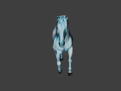 Horse Animal Low-poly 3D model