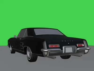 Buicj Riviera classic 3d model Low-poly 3D model