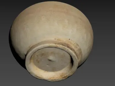 Historic Lime Storage Jar from Vietnam 3D model