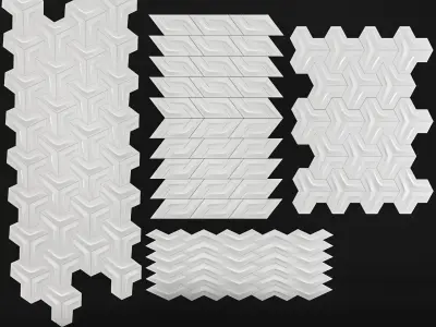 3dpanel geometric patterns Free 3D model