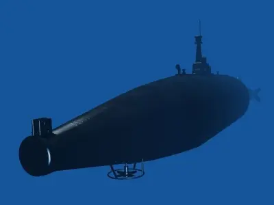 Isaac Peral sub model 3D model