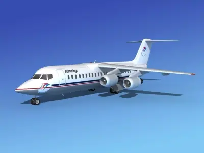 BAe 146-300 Eurowings 3D model