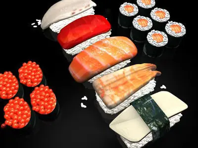 Sushi 01 3D model