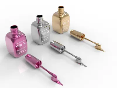 fingernails paint bottle 3D model