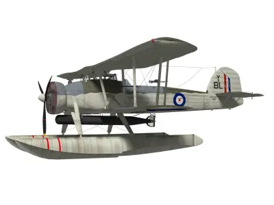 fairey swordfish Float type 3D model