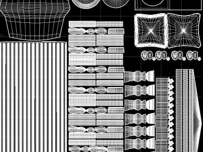 Corinthian Column 3D model 3D model
