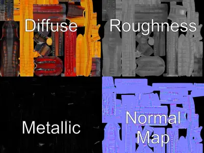 Realistic Centipede Model Pack Low-poly 3D model