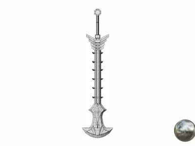 Megatron Sword Low-poly 3D model