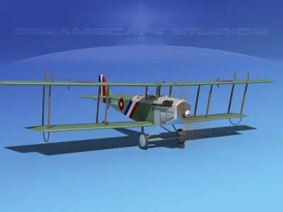 Curtiss JN-2 Jenny V02 3D model