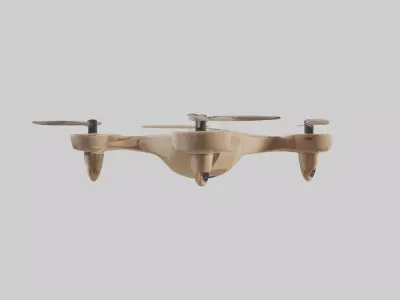 Biodegradable Drone M 1 Low-poly 3D model