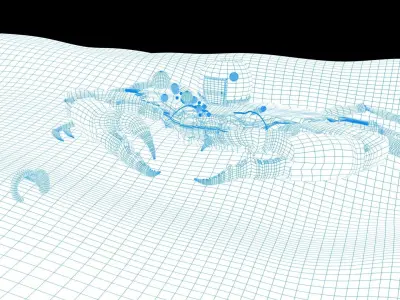 Crab house  Low-poly 3D model