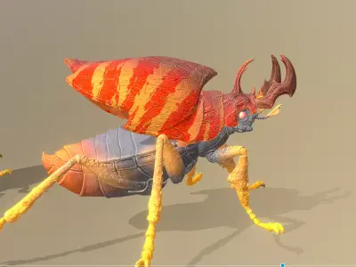 BEETLE Army Attack Fbx  Png 3D model