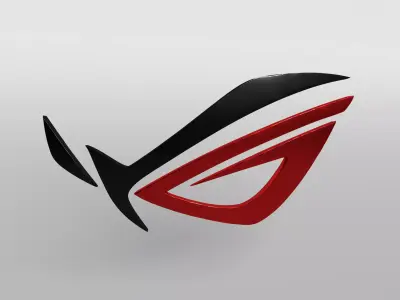 ROG Logo version1 010 Free low-poly 3D model