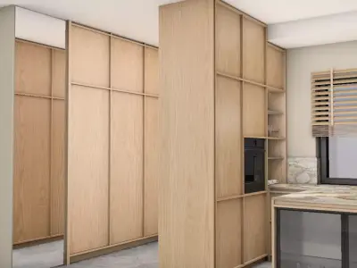 The kitchen 3D model - modern design Free 3D model