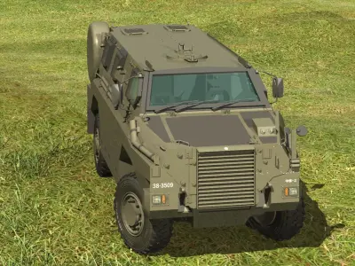 JGSDF MRAP Bushmaster 3D model