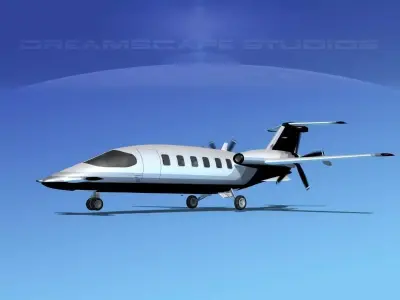 Piaggio Avanti P180 V21 3D model