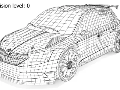 SKODA FABIA Rally2 EVO Generic 3D model