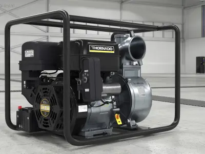 Thornado Petrol Water Transfer Pump 3D model