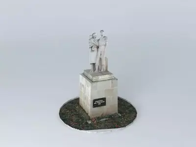 STATUE FISHERMAN'S FAREWELL - SANTA POLA Free 3D model