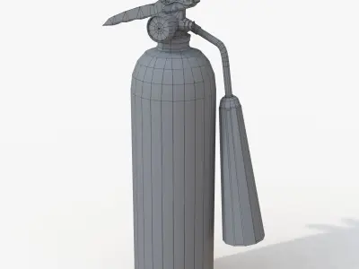 Fire extinguisher Low-poly 3D model