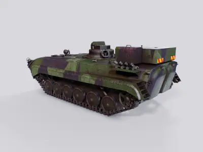 BMP 1 - TJ Finnish Artillery Reconnaissance Vehicle Low-poly 3D model