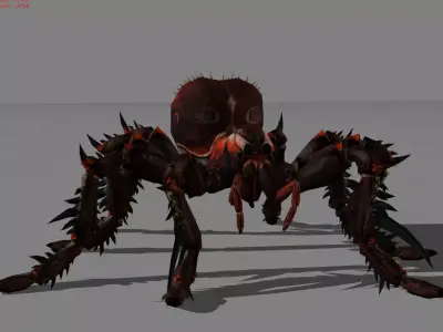 Spider V2 Animal Low-poly 3D model