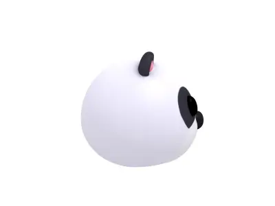 Panda Head 3D model