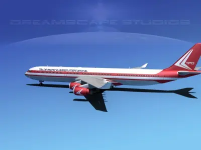 Airbus A340-600 TransPacific Charter 3D model