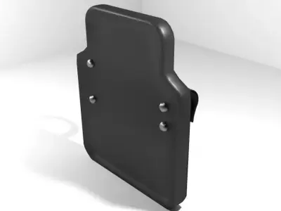 Personal Armor Shield - Small Ballistic Shield 3D model