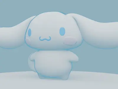 Cinnamoroll Low-poly 3D model