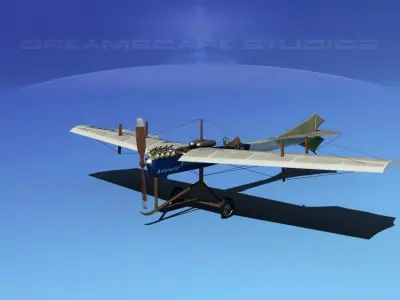 Antoinette Monoplane V04 3D model