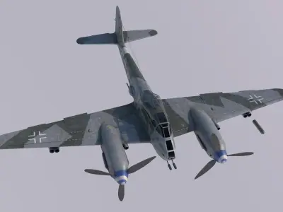 Me-410B2-U2 luftwaffe bf 3D model