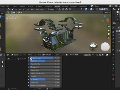 Pipe clamp heavy duty 3D model