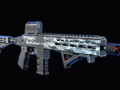 Assault Rifle Free 3D model