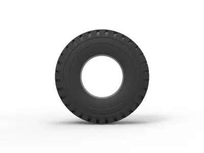 Truck tire 4 Scale 1 to 25 3D print model