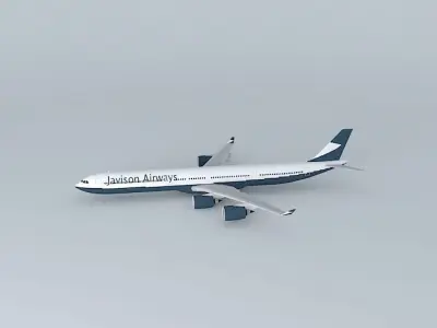 Javison Airways Airbus A340 600 Free 3D model