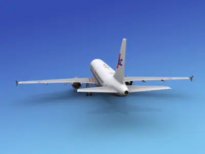 Airbus A320 Corporate 4 3D model