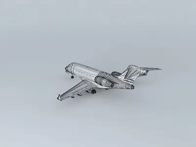 Template Bombardier BD 100 Challenger 300 FIXED SIZE 3D model