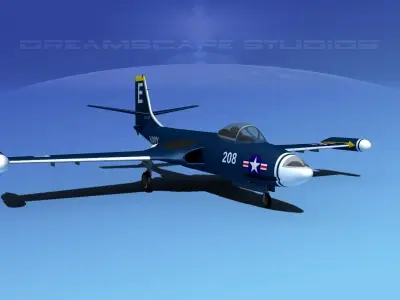 McDonnell F2H2 Banshee V06 3D model