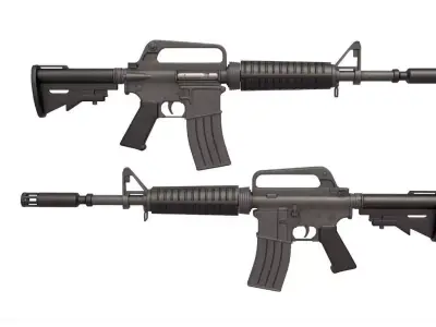 XM177 Carbine 3D model