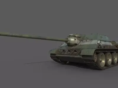 SU-100 USSR 3D model