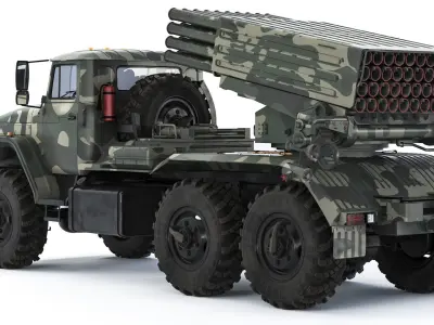 BM-21 Grad Ural 4320 2010 3D model