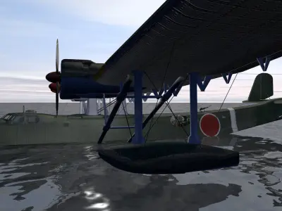 Kawanishi H6K4 Mavis 3D model